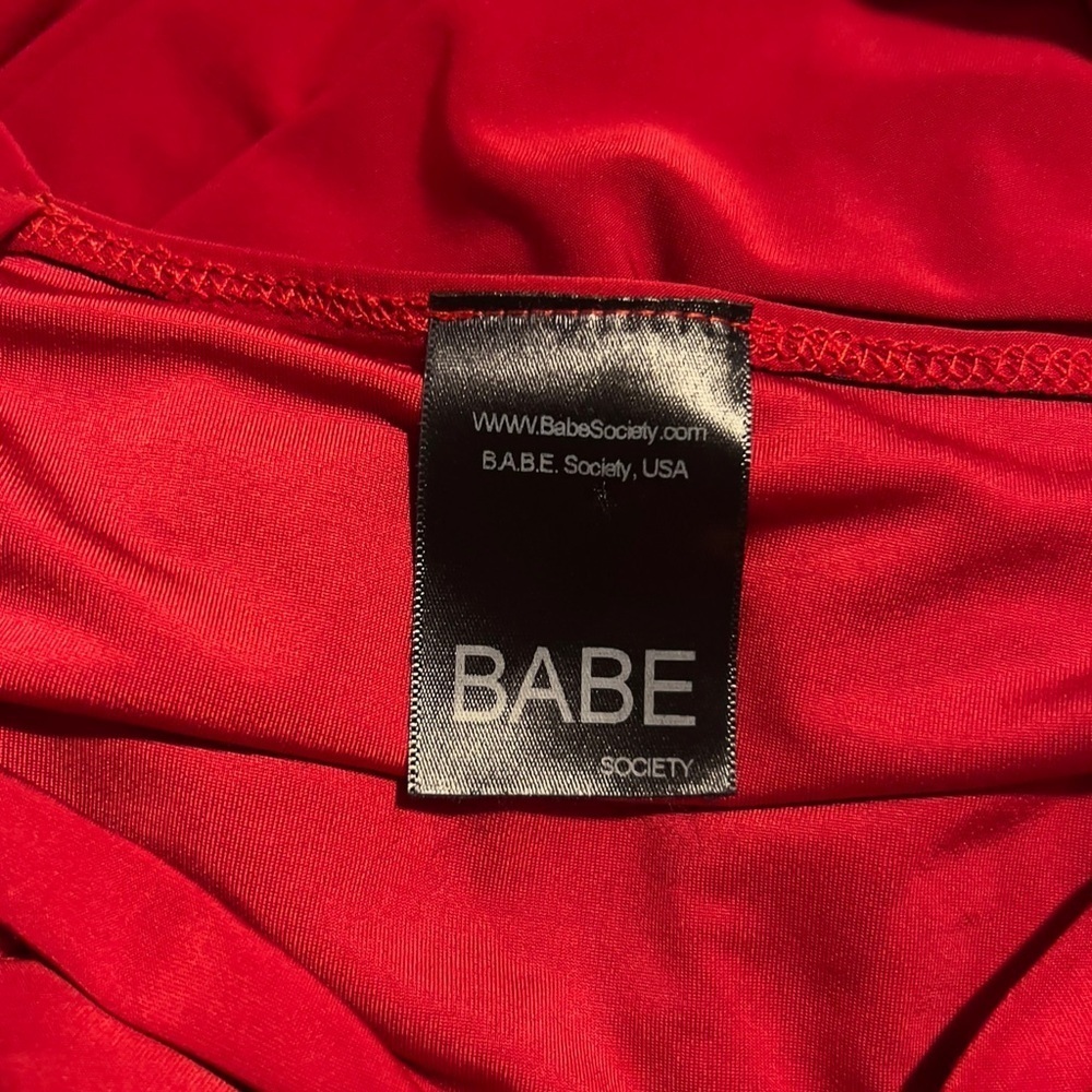 Babe Society Mini Dress Padded Bra Elastic Stretch Sides L14 62425 - Picture 3 of 4